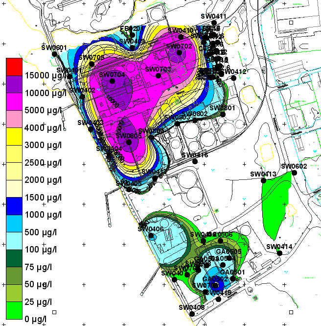 Återkontamineringsrisk? Området strax söder om Oljegatan samt området väster om Preem 1 är aktiva depåområden. Speciellt i väster är det mycket förorening (bensincisterner).