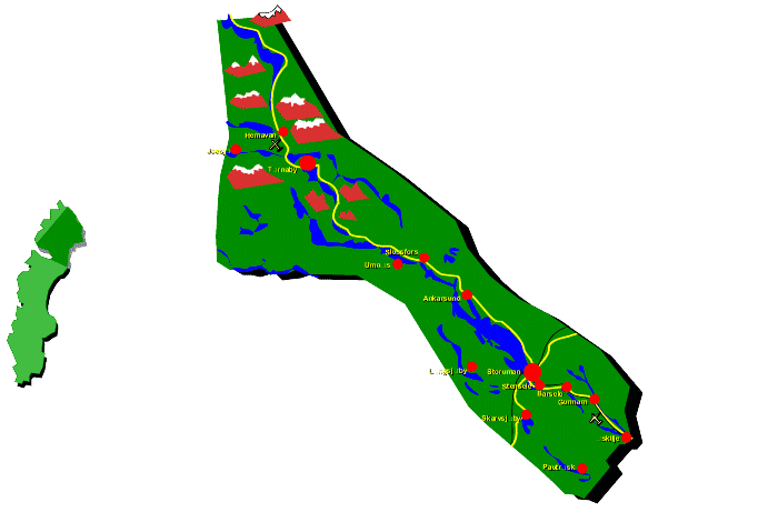 Socioekonomisk analys Rönnbäcken Geografisk avgränsning Storumans kommun är en utpräglad glesbygdskommun i Västerbottens inland.