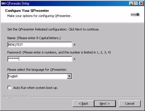 Fjärrskrivbordskontroll via Q Presenter Q Presenter kan utföra Remote Desktop Control (RDC, Fjärrskrivbordskontroll) för värddatorn från projektorplatsen. 1.