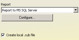 Om du väljer att rapportera till en SQL server, får personal settings ännu en kryssruta, Skapa lokal.cubfil. När denna ruta är ikryssad kan du se din egen statistik.