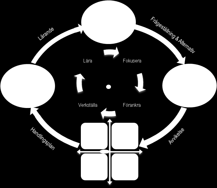 HOLISTISKT SYNSÄTT PÅ FÖRÄNDRINGAR I boken Reinventing Strategy 40 beskriver Willie Pietersen processen med att introducera lyckade förändringar enligt nedan modell: Modellen och dess delar är en bok