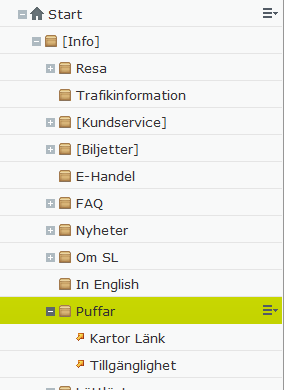 2.4 Kartan Kartan hämtar information från flera olika källor, bl.a. används sites.csv, stoppoints.csv och geozones.json som hanteras i Globala inställningar. 2.