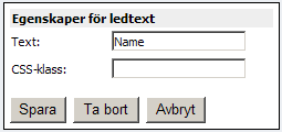 Arbeta med olika sidmallar 75 2. I fältet Resultat av postning anger du vad som skall hända när besökaren skickar in formuläret. Du kan välja att spara det i databas och/eller skicka det med e-post.