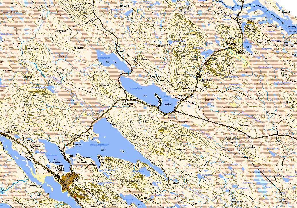 2. GEOGRAFI Springliden tillhör Malå kommun (Västerbottens län) och ligger ca 18 km NV om Malå längs väg 1014 mot Arvidsjaur.