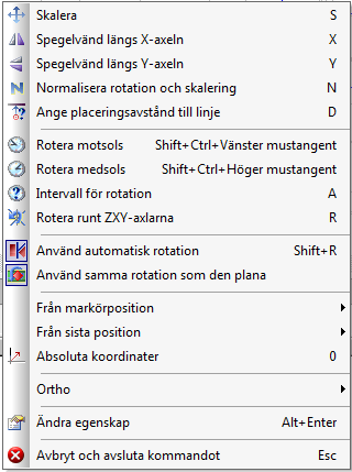 IFC-import En ifc-fil i taget Placeringen är projektunik och dessa koordinater skall anges som position Om fri placering skall tillämpas; tryck <Enter> och placera på