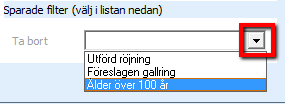 Om du fortlöpande gör samma urval eller om ditt urval består av många delmoment kan det var idé att spara urvalet så att du kan nå det vid ett senare tillfälle.