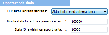 Referenssystem pcskog konverterar kartdata (teman och bilder) automatiskt till det koordinatsystem du väljer under Referenssystem.