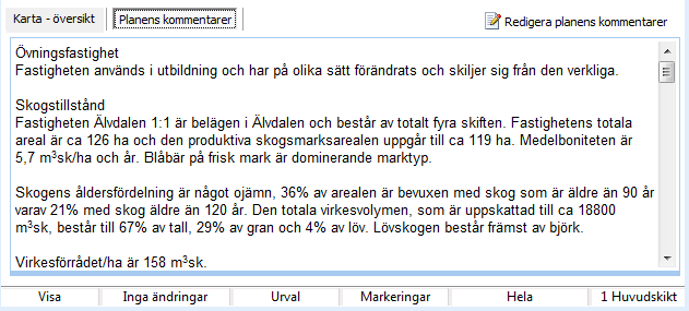 På planens startsida visas en översiktskarta för den valda planen. Du kan även navigera i kartbilden.