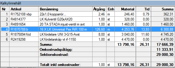 Bilaga 3 d) PEX 6 radiatorer (utan dp.