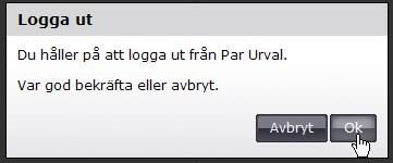 24 (24) Logga ut För att logga ut ur PAR-urval klickar du på det vita krysset upp i högra hörnet.