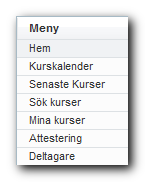 ~ 37 ~ Personlig För att anmäla sig till en kurs via användargränssnittet krävs det en inloggning.