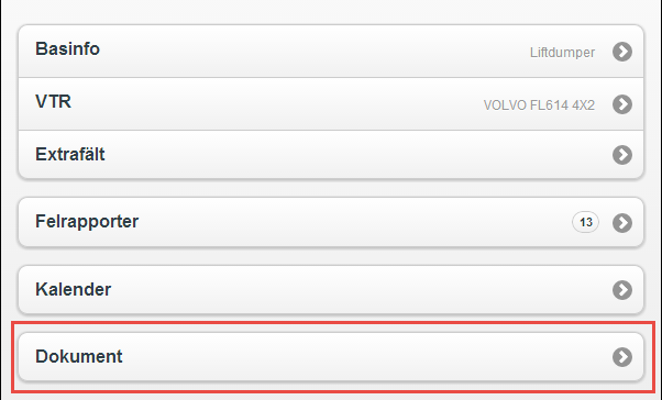 F o r d o n s k o n t r o l l S k y d d s r o n d S i d a 3 Steg 1 - Skyddsronden Checklistan Checklistan kan alltid hämtas fram från alla fordon via fordonskortet och fliken Filer Checklistan kan