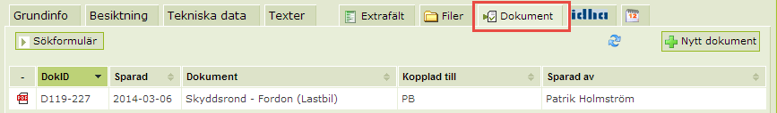 F o r d o n s k o n t r o l l S k y d d s r o n d S i d a 5 Steg 2b E-post skickas med automatik till berörda Nytt skyddsrondsprotokoll Förutsatt att dokumentmallen konfigurerats att e-post ska