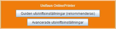 6 Utskriftshantering Pacsoft Online använder Unifaun OnlinePrinter för utskriftshantering. Systemet är förinställt för att skriva ut etiketter och frakthandlingar på din standardskrivare.