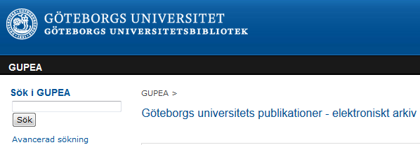 HUR GÖR VI MED E-PLIKT VID GÖTEBORGS UNIVERSITET Ledord enkelhet