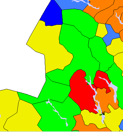 de täcker stora intervall för våra skattningar. En annan är att vi fokuserar på ett område där närliggande postnummer ligger ganska nära varandra.