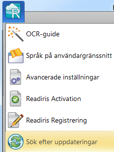 Avsnitt 1: Installation och aktivering AVINSTALLERA READIRIS Följ proceduren nedan om du vill ta bort Readiris från datorn.