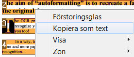 Readiris TM 14 - Användarhandbok Obs! Du kan även använda det här alternativet för att skapa zonmallar om alla dokumenten har liknande layout.