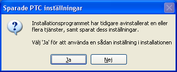 Oavsett ny eller äldre typ får du inledningsvis en fråga om du vill Installera en ny kopia av den här produkten eller Uppdatera eller ta bort den produkt som finns nedan.