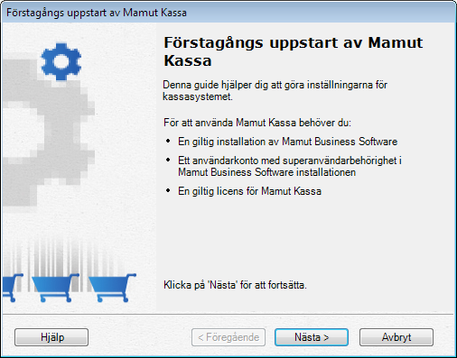 Installation och förstagångsuppstart Förstagångsuppstart Inledning Du kan starta programmet via startmenyn i Windows.