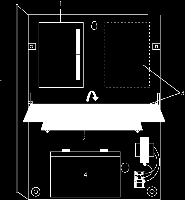 6 Montering av systemutrustning Montera en G3-kapsling 6.2 Montera en G3-kapsling SPC G3-kapslingen levereras med en främre huv av metall eller plast.