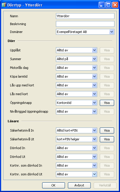 9. Så här ser inställningarna för den ändrade