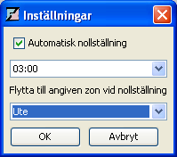 2. I fönstret Zon, klicka på knappen Nollställ i fönstrets menyrad. 3. Om du är säker på att du vill nollställa personlistorna, klicka Ja i den dialogruta som dyker upp.