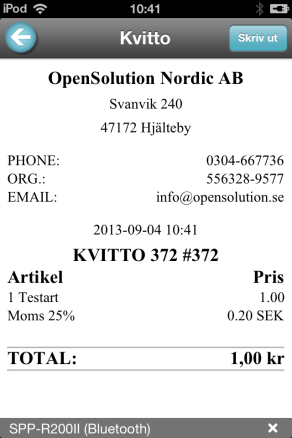 9. För att betala köpet klicka på pilen som pekar höger så att du kommer till Betalning. Här får du välja vilken typ av betalning som skall användas.