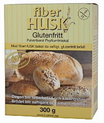 Produkt & Receptsidor Baka med enbart Fiberhusk På Internet hittade jag att många bakar med enbart Fiberhusk och inte använder någon mix alls.