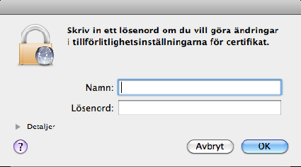 Sida 13 av 21 Klicka på fortsätt för att verifiera säkerhetscertifikaket för nätverket.