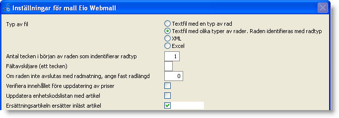 Är detta ifyllt korrekt sker dialog enligt nedan vid inloggning. Svarar du Ja så lanseras prisinläsningsrutinen.