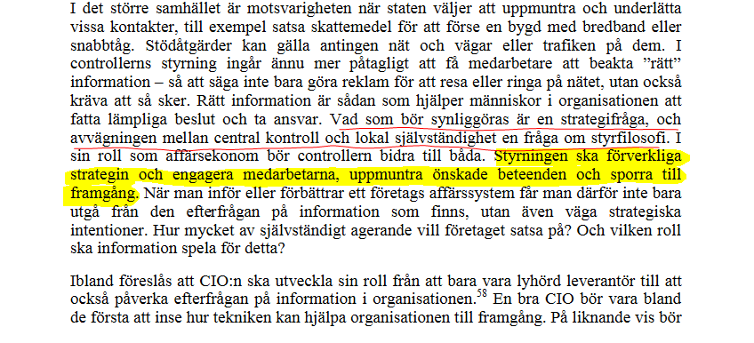 Controllern och affärssystemet Enligt Olve