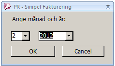 28 3.5.2 Bokföringsrapporten Månadsrapporten för bokföring skrivs ut genom att man först trycker på knappen för månadsrapport.