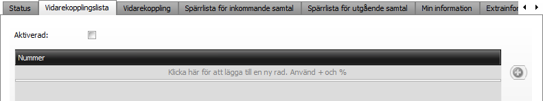 Vidarekopplingslista Vill du att ditt samtal går vidare till något annat telefonnummer om du inte svarar (eller är upptagen i telefon) kan du skapa en vidarekopplingslista.