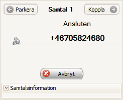 Ringa via datorprogrammet Fördelen med att utgå från programmet 3Växel Max när du ringer ett samtal, är att de 40 senaste samtalen sparas under rubriken Samtalshistorik.