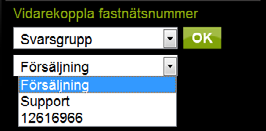 högst upp i fönstret. Vidarekoppling via servicenummer Har du inte tillgång till programmet 3Växel Max kan du ändå hantera dina vidarekopplingar via servicenumret 377.