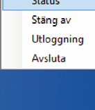 Ändra status via knappen Min status För att ändra status via knappen Min status gör du så här: Klicka på pilen vid listrutan Min status högst upp till höger i programfönstret.