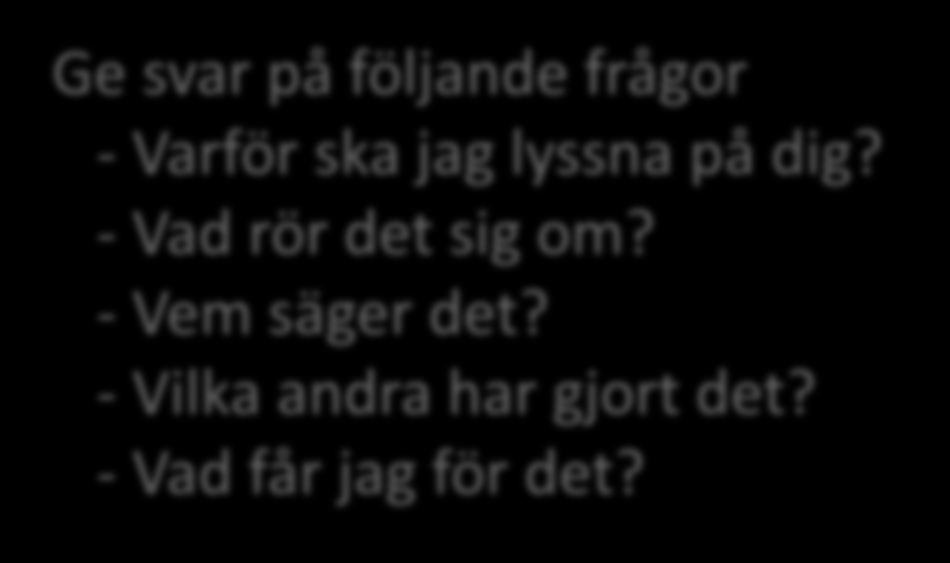 Säljbrevets funktion Skriftlig dokumentation av dina argument underlättar kundens beslutsfattande Säljkommunikation A-I-D-A: Attention Få uppmärksamhet Interest Skapa intresse Desire
