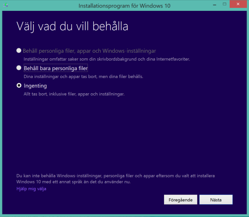 Så här installerar/uppgraderar du till Windows 10 ren installation med en dvd (Metod 3) Dvd-installation under tiden som du är inloggad på Windows (för särskilda kommersiella kunder) Förbered