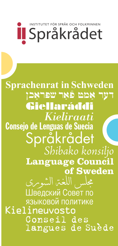 Kontakt Språkrådet www.sprakradet.