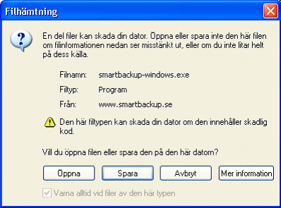 8 Manual - Säkerhetskopiering via Internet 2 Installation 2.1 Windows 2.1.1 Systemkrav Följande behövs för att köra vårt backupsystem i Windows.