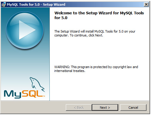 Appendix C Installation av MySQL GUI Tools 1. Dubbelklicka på mysql-gui-tools-5.