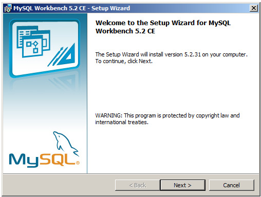 Appendix E Installation av MySQL Workbench 1.