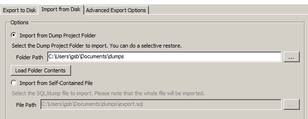 8. Klicka på Start Export och sedqan på Continue Anyway. Det finns nämligen (i dagsläget) inte någon nyare mysqldump.exe. 9. Backupen/exporten körs.