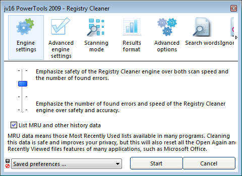 Registry Cleaner Medans Registry Manager och Registry Finder representerar manuellt och nästan-automatisk registerverktyg, Registry Cleaner är helt automatisk.