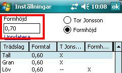 2.6 Arbeta med provytedata Inställningar OBS! Provytedata kan endast im porteras ej exporteras! I pcskog Fält 2009 Fält finns stöd för provytedata.