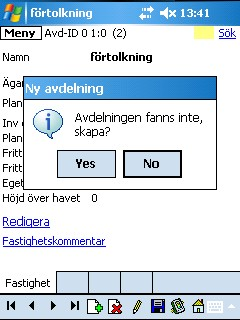 Om du nu vill fortsätta och göra en ny linje gör du på samma sätt. Se till så att verktyget "Linje" är valt och klicka sedan på knappen "Fånga brytpunkter". Skapa plandata utifrån en förtolkad karta.