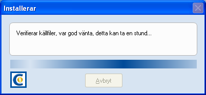 Steg 11 Om allt fungerar som det ska, får du en bekräftelse på detta i nästa dialogruta. Då tänds också knappen Slutför så att du kan klicka på den.