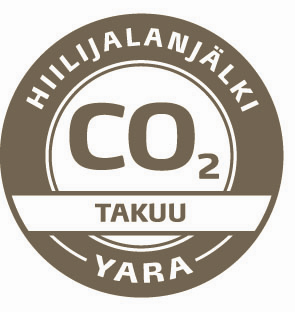 Yaras gödselprodukter har nu klimatavtrycksgaranti Yara ger klimatavtrycksgaranti på de gödselprodukter Yara tillverkar och säljer i Finland.