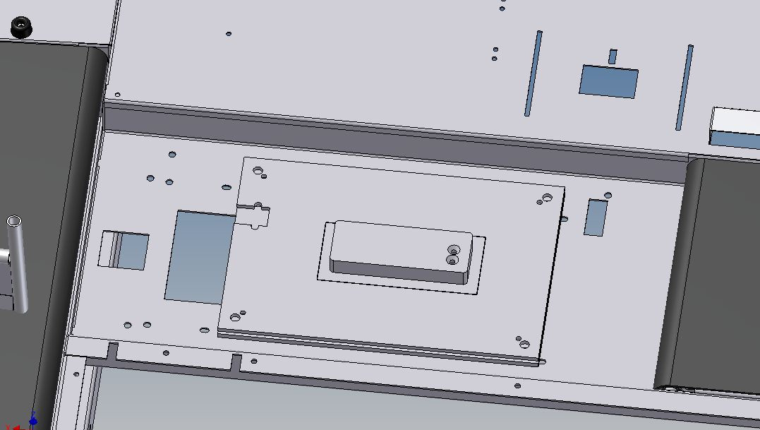 INSTALLATION 5. Placera vågplattformen och montera M8 skruven. Dra inte skruven i detta läge. Vid behov montera och justera med medföljande insexskruv. M8x25 mm.